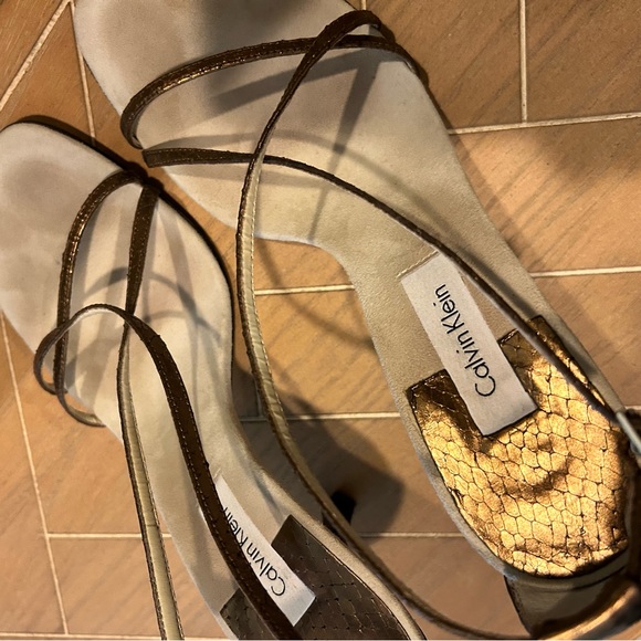 Calvin Klein Bronze Heels - Picture 5 of 6